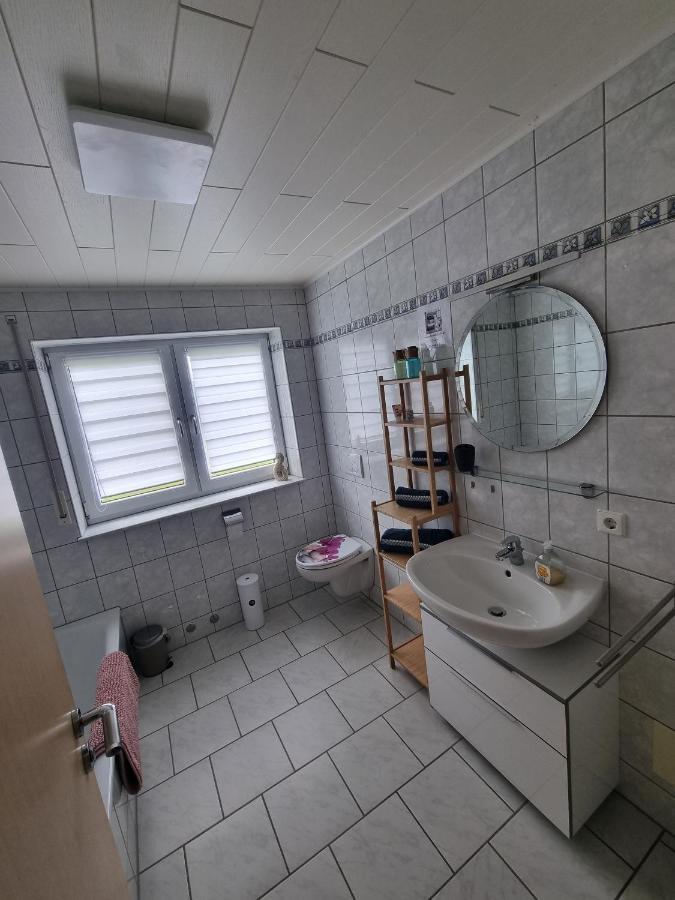 Ferienwohnung Biosphaerenblick Münsingen Buitenkant foto