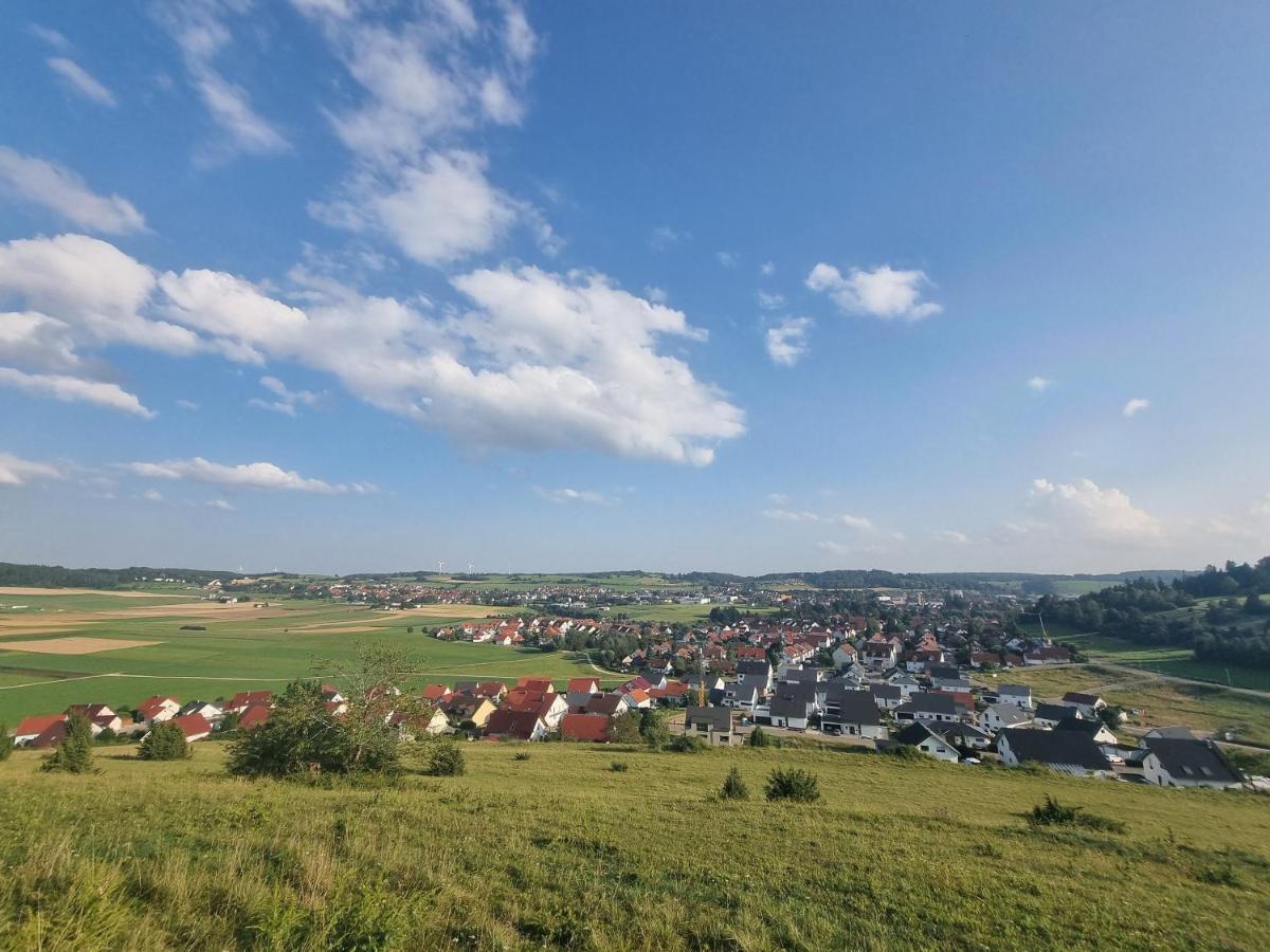 Ferienwohnung Biosphaerenblick Münsingen Buitenkant foto